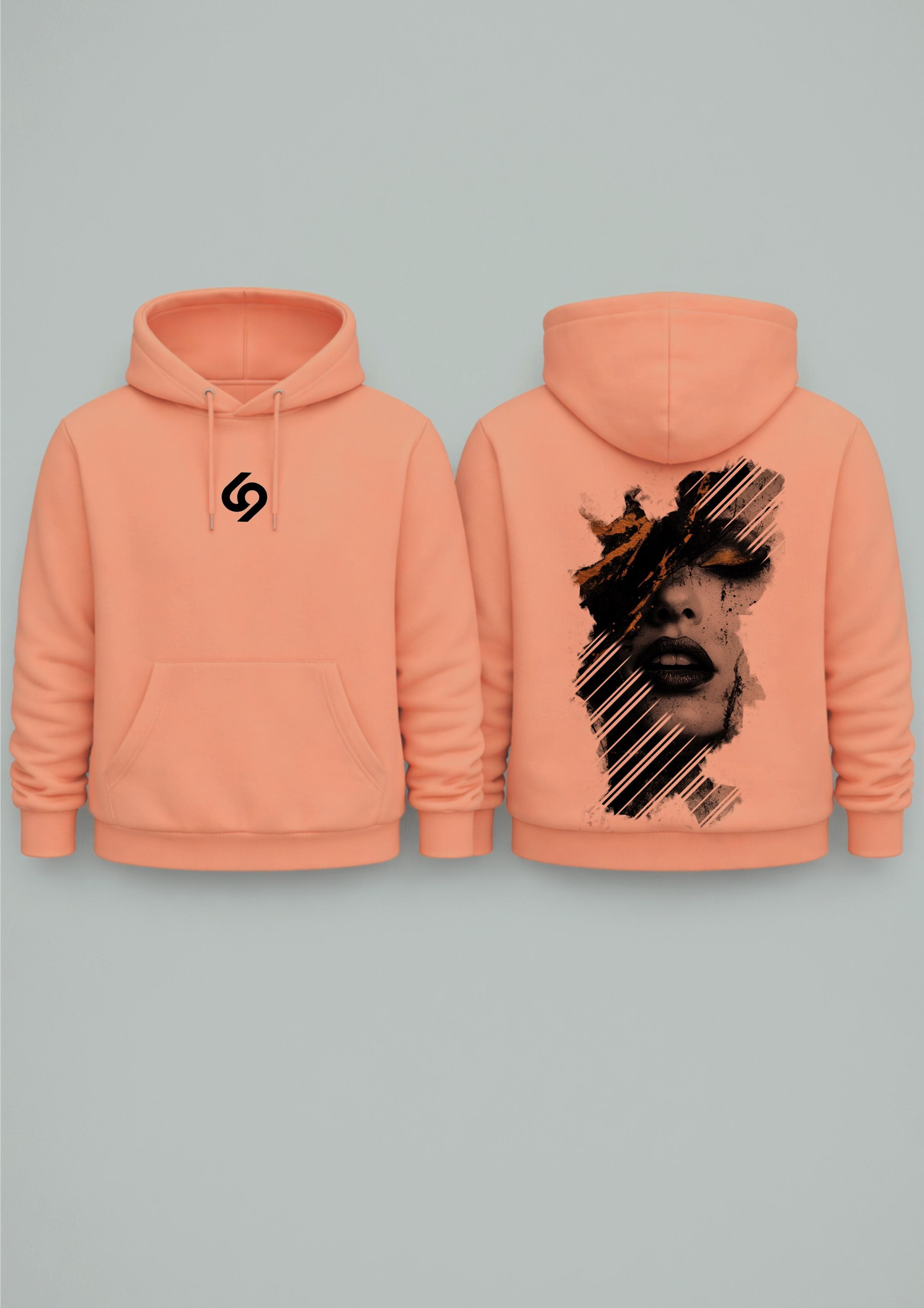 Brzoskwiniowa bluza – Face