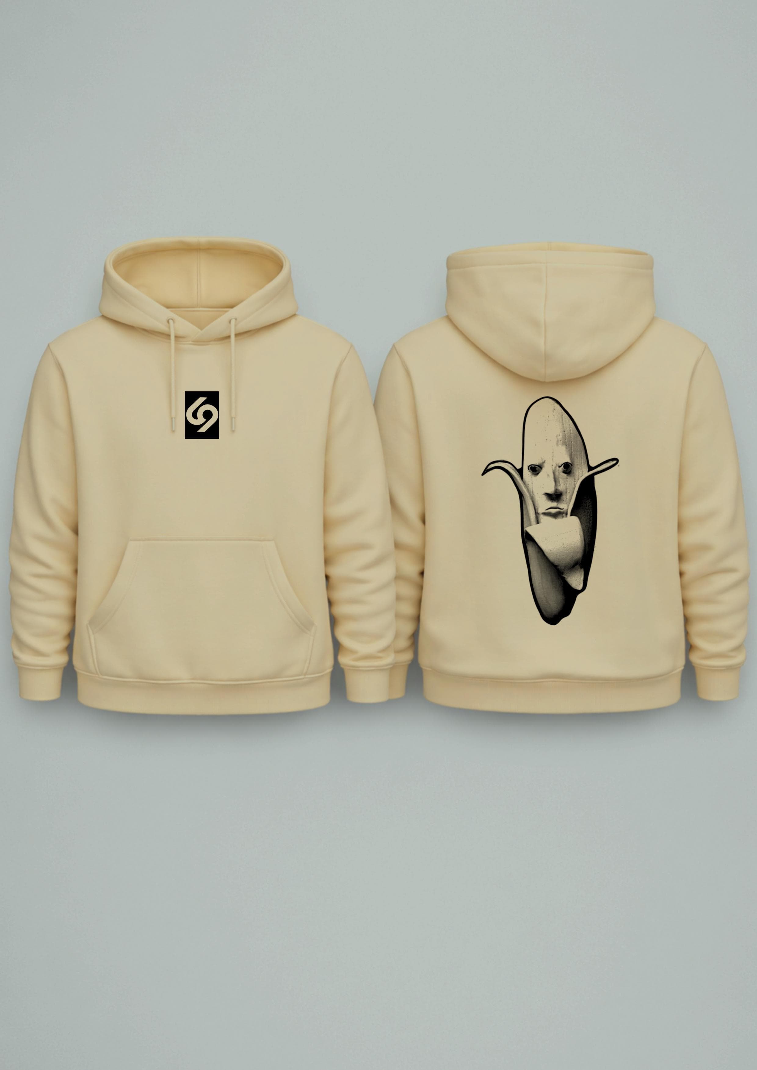 Kremowa bluza – Banana Face